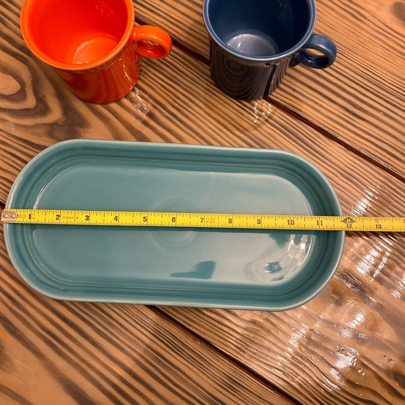 HLC Fiestaware USA ring handle mug set/ Fiestaware bread plate tray - Picture 5 of 11